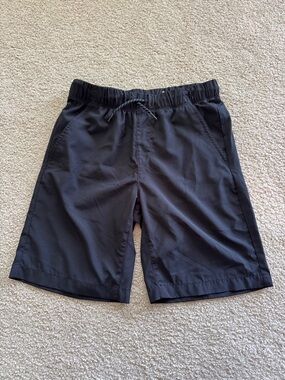 Boy’s Black Drawstring Athletic Shorts